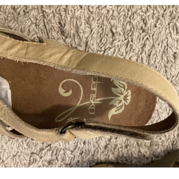 Dansko Womens Felicia Wedge Sandals EU 40 US 9.5 10 Tan Brown Comfort Boho - Picture 9 of 13